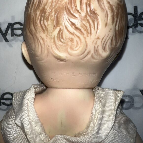 Ruth E Newton The Sun Rubber Co Vintage Doll 8” 1957 Drink & Wet - Picture 3 of 5